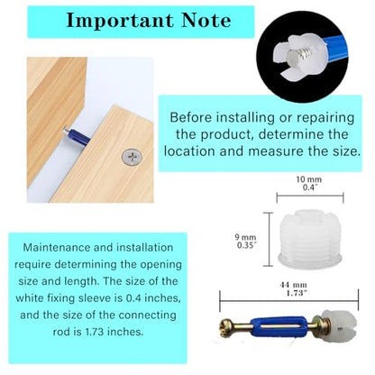 OFCOX 124Pcs 3 in 1 Cam Lock Screws and Nuts Set, Heavy Duty Zinc Alloy Furniture Connecting Fittings, Twist Lock Fasteners Bolts Dowels for Cabinet Drawer Dresser Cupboard Hardware Spare Parts Kit