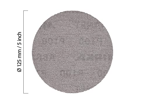 Mirka Abranet 5 Inch 400 Grit Mesh Sanding Discs, Hook and Loop, 10 Pack - size: Grit 400
