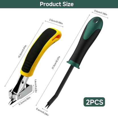 2pcs Heavy Duty Staple Remover Ergonomic Upholstery Staple Puller
