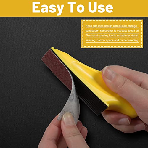 Micro Detail Sander Kit 3.5" x 1" Mini Sander for Small Projects with 120 Pcs Mini Sander Paper 80 120 180 240 400 600 Grit Detail Handle Sanding Tools for Corner Polishing Detail Sanding - style: 120Pcs+Sander