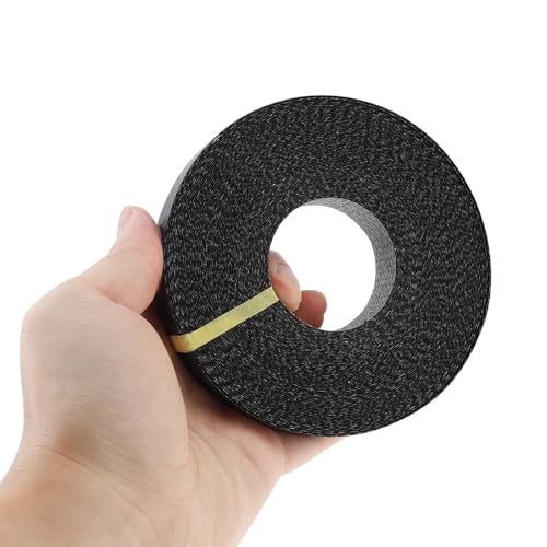 3/4In x 50ft Melamine Edge Banding Black Shelf Adhesive Veneer Edging - color: Black