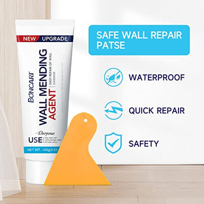 BONCART Spackle wall Repair Kit, 3-Pack Mending Agent Putty with Tools - style: 3Pack