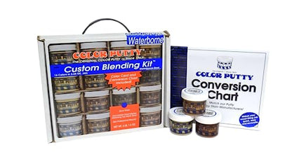 Color Putty Custom Blending Kit, Waterborne, Sixteen 3.68 oz Jars