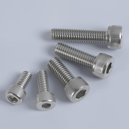M3 x 5mm Socket Head Cap Screws, 304 Stainless Steel, 200 Pack - size: M3 x 5mm