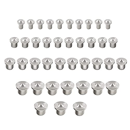 Hitefu Solid Doweling Marker 1/4" 5/16" 3/8" 1/2" Set, 40 Pcs