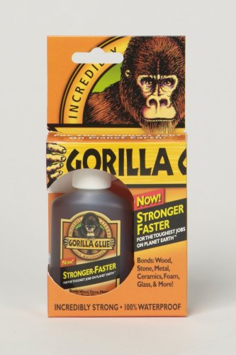 Gorilla Glue Original Waterproof Polyurethane Wood Glue Multi-Purpose Strong Adhesive Super Glue Strength - 2 Ounces