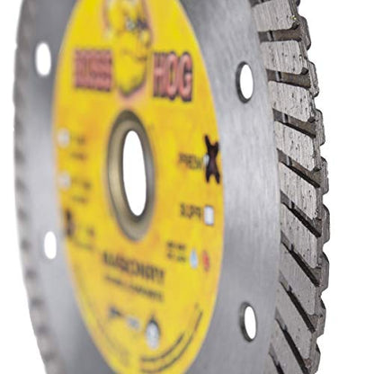Delta Diamond Boss Hog 5 Inch 3 Pack Turbo Premium Diamond Blade for Masonry, Brick, Block, Pavers, Concrete, Stone, Wet/Dry Cutting, Continuous Rim (5" 3 Pack) - size: 5 Inch 3 Pack