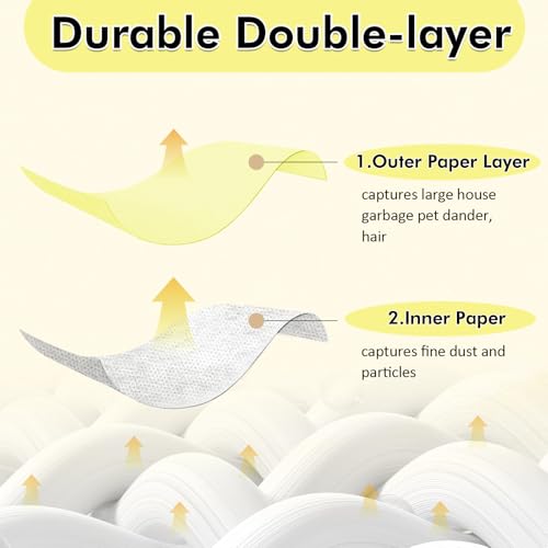 8 Pack 91964 Type D Vacuum Bags Compatible with Shop Vac 4 Gallon Vacuum