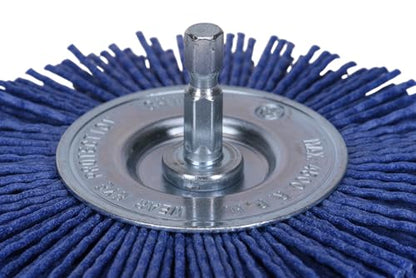 Century Drill & Tool 77443 Nylon Abrasive Radial Brush, 4", Fine - size: 4" Fine