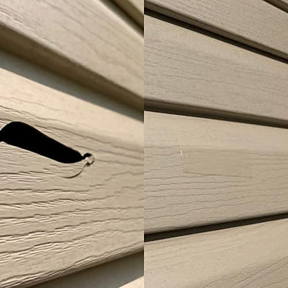 Vinyl Siding Repair Kit, White Durable Self-Adhesive Vinyl Siding Patch Cut to Fit Freestyle Cover Any Cracks, Holes, or Blemishes on PVC Fence Repair Kit(6 Pack) - color: 6 Pack