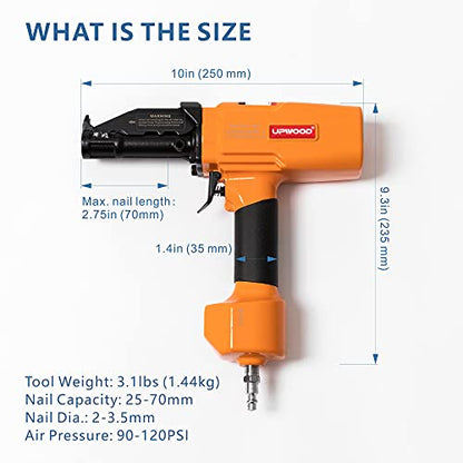 Air Nail Puller Nail Remover Pneumatic Denailer Tool for Recycled Wood Fence Pallet (Ideal for soft or medium-hard woods) - style: BD70 Nail Remover