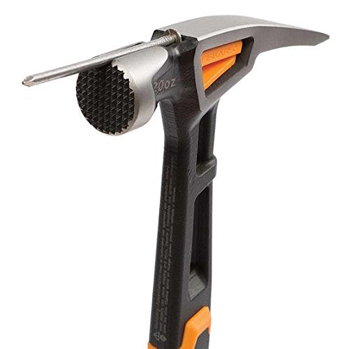 Fiskars Pro IsoCore 16" Milled-Face Framing Claw Hammer, 22oz - style: Milled Face Framing 22 oz