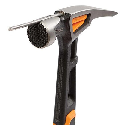 Fiskars Pro IsoCore 16" Milled-Face Framing Claw Hammer, 22oz - style: Milled Face Framing 22 oz
