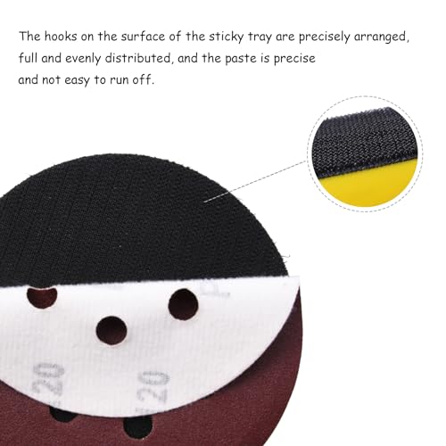 2Pcs 6in Hook and Loop Flexible Backing Pad, 6" Sanding Back Pad 5/16" 24 Thread for Air Orbital Sander and Pneumatic Polisher - style: 2pcs 6inch