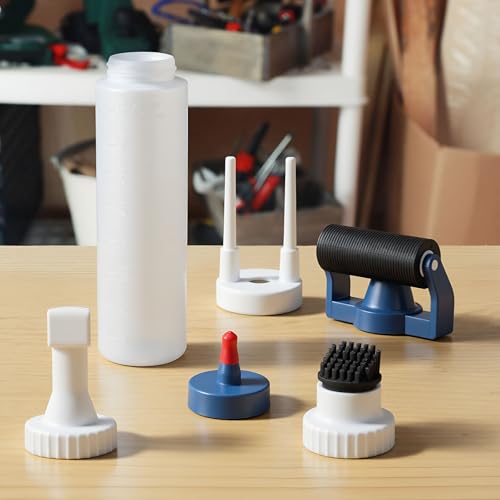 Amyhill 8 oz Wood Glue Applicator Set, Empty Wood Working Glue Bottle