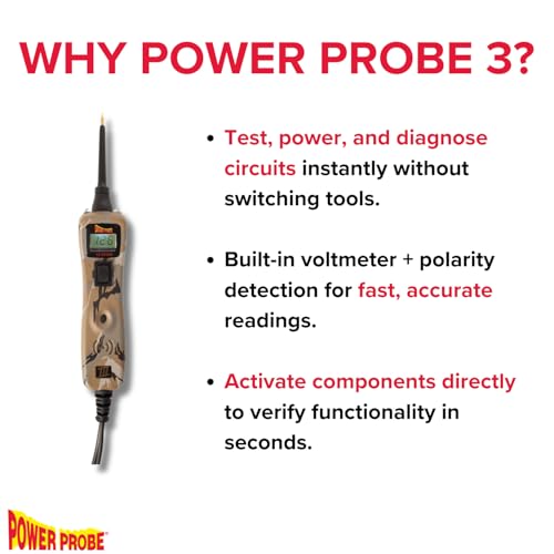 Power Probe 3 Circuit Tester Kit with Case & Accessories (PP319CAMO) - color: Camo - Limited Edition