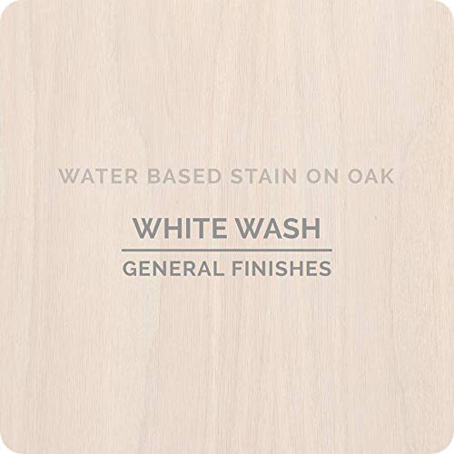General Finishes Water Based Wood Stain, 1 Quart, Whitewash - color: Whitewash, size: 1 Quart