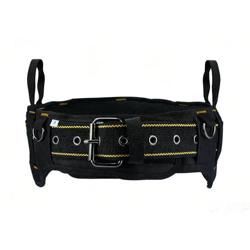 MELOTOUGH Padded Tool Belt for Men with handle strap, Heavy-Duty Work Belt with D ring, Adjustable Waist 36"-47" for Electrician (Tool Belt Suspenders Not Included)