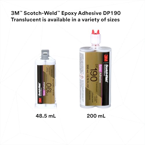 3M Scotch-Weld 08980 Epoxy Adhesive DP190 50 mL, DP190, Translucent