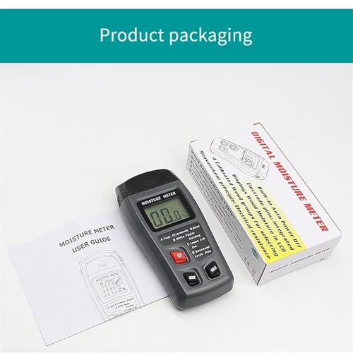 Digital Wood Moisture Meter Timber Damp Tester Handheld Hygrometer Lumber Detector EMT01 with HD LCD Display