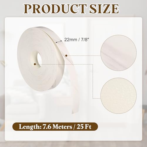uxcell 7/8 Inchx25ft Wood Veneer Edge Banding Pre-Glued Flexible - size: 7/8 Inch x 25ft