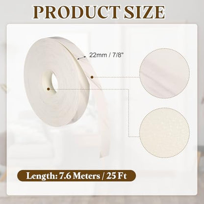 uxcell 7/8 Inchx25ft Wood Veneer Edge Banding Pre-Glued Flexible - size: 7/8 Inch x 25ft