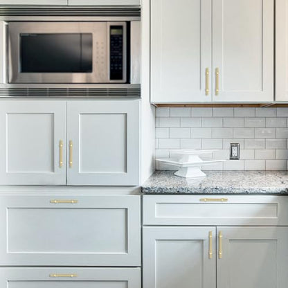 10 Pack 3-3/4 Inch Cabinet Pulls knurled Brushed Gold Kitchen Cabinet Handles Aluminum and Zinc Alloy Drawer Pulls Solid Cabinet Hardware - color: Brushed Gold, size: 3-3/4'' Hole Center(96mm)