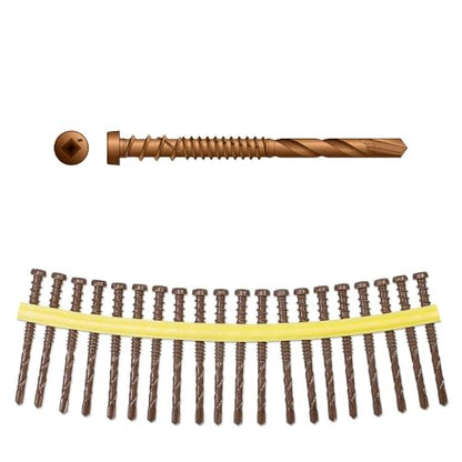 Simpson Strong-Tie DCSD238SRD01 - #10 x 2-3/8" Composite-to-Steel Deck Screw Red 1000ct