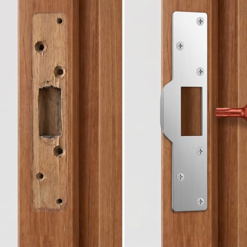 Door Strike Plate 7 Inch Stainless Steel Door Jamb Reinforcement