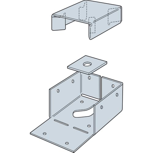 Simpson Strong-Tie ABW44Z ABW ZMAX Galvanized Adjustable Standoff Post Base for 4x4