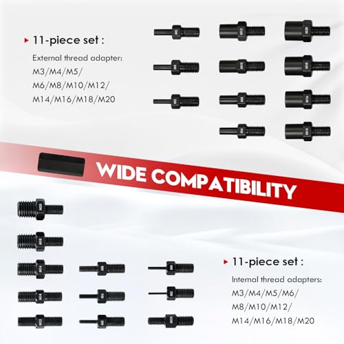24-Piece Slide Hammer Set - Dowel Pin Puller Kit