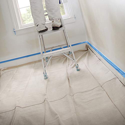 Trimaco 51121 SuperTuff Drop Cloth, 9-feet x 12-feet, Tan, 108 Sq Ft - size: 9-feet x 12-feet