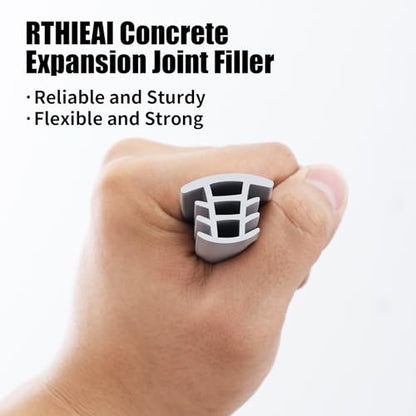 Flexible EPDM Rubber Strip (50 ft Long and 3/4 inch Wide) for Concrete Crack Repair and Replacement - Weather and Aging Resistant Expansion Joint Filler for Driveways and Sidewalks - size: 3/4", 50 ft