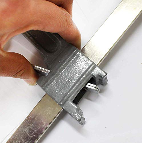 Metal F Clamp | 24-Inch Capacity & 1-1/4-Inch Fine Adjustment | Robust Construction with Wooden Handle | Quick Release & Non-Scratch Caps | For Various Materials & Applications - size: 24"