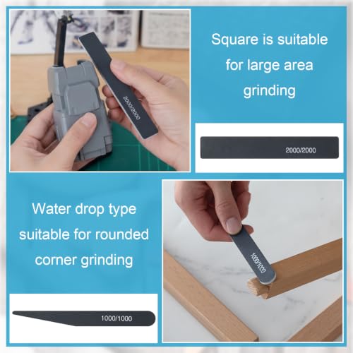 Honoson 60 Pcs Sanding Sticks for Plastic Models and Sanding Twigs, Style 2 - style: Style 2