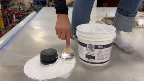 100% Silicone Roof Patch – Prevent and Repair Leaks – Complete Waterproofing – Easy Trowel or Brush Application…(1/2 Gallon, White) - color: White, size: Half Gallon