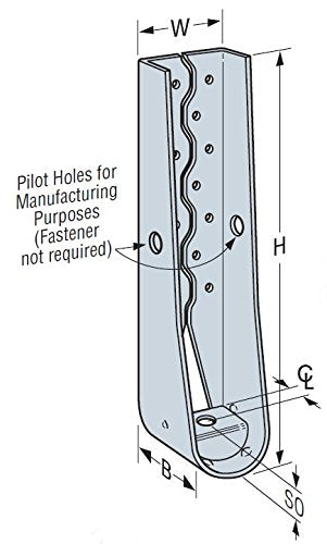4 Pack Simpson Strong Tie HDU14-SDS2.5 25-11/16" Predeflected Hold Down w/SDS Screws