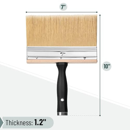 Bates- Deck Stain Brush, 7 Inch, Stain Brushes for Wood, Deck Brush, Large Paint Brushes - size: 7 inches