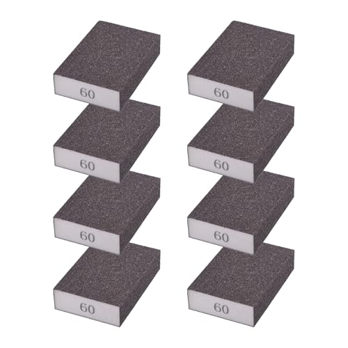 8Pcs 60Grit Sanding Sponges, Wet Dry Sanding Blocks - size: 60Grit
