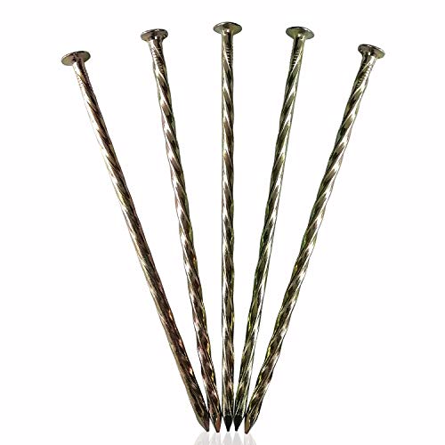 70 Pack 6"Artificial Turf Nails Garden Stakes Galvanized Landscaping Spikes - color: 70 Pack 6inch