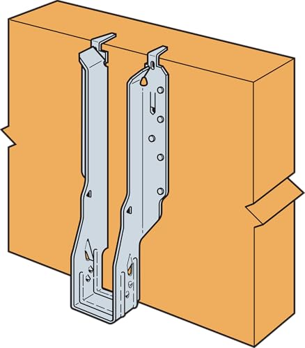 Simpson Strong-Tie IUS2.56/11.88 IUS I-Joist Hybrid Hanger with Snap-in Feature - 2-1/2 in. x 11-7/8 in. 18-Gauge Steel, Zinc Galvanized Finish, Strong-Grip Seat Allows Snap-in