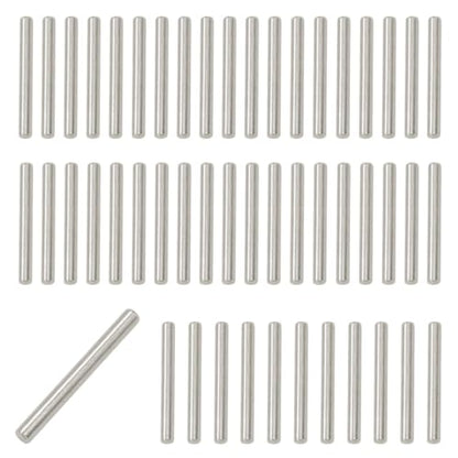 50 Pcs Stainless Steel Shelves Dowel Pins, Dowel Pin Hardware Shelf Support Pegs Pin Fastener (4mm x 40mm) - size: 4mm x 40mm