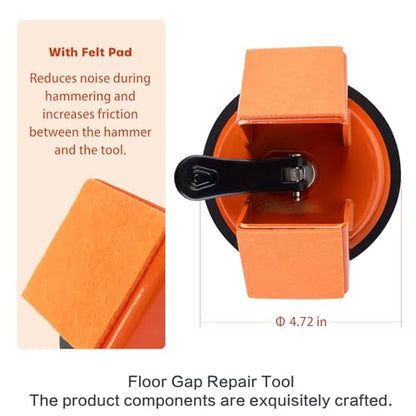 Heavy Duty Floor Gap Fixer Tool with Suction Cup for Smooth Laminate/Vinyl