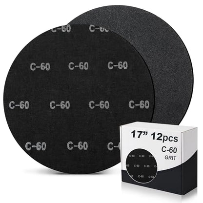 Lounsweer 12Pcs 17" Sanding Screen Disc Mesh Floor Sanding Screen, 60 Grit - style: 60 Grit