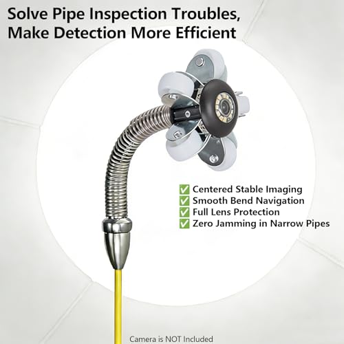Sewer Camera Guide Wheel, 23mm 0.9" Roller Skid for Pipeline Inspection