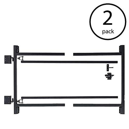 Adjust-A-Gate Steel Frame Anti Sag Adjustable Gate Building Kit with Patented Truss Cable System and Telescoping Bars, 2 Pack - size: 60"-96" wide openings, 3'-4' high