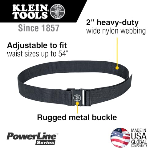 Klein Tools 5705 PowerLine Web Work Belt - style: Web Belt