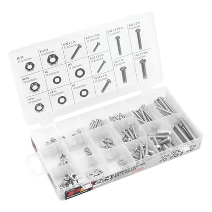 Performance Tool W5358 224-Piece SAE Stainless Steel Assortment Kit - style: 224pc Stainless Steels Kit