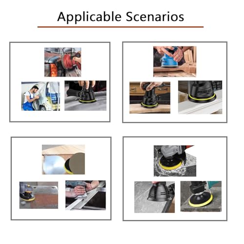 6 Specifications 60 Pcs 5 Inch Wet and Dry Hook and Loop Sanding Discs Sandpaper for Random Orbital Sander, 80/120/240/400/800/1200 Grit - style: Mixed Packing 6-10W