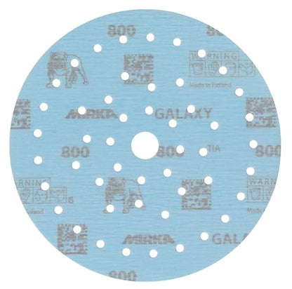 Mirka Galaxy Multifit 6 Inch Ceramic Discs, 800 Grit, Hook & Loop, 50 Pack - size: Grit 800